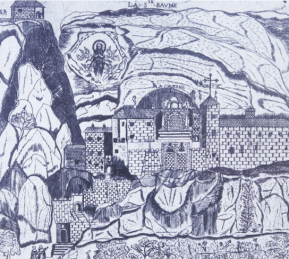 Vue de la Grotte de la Sainte Baume - Gravure, 1336